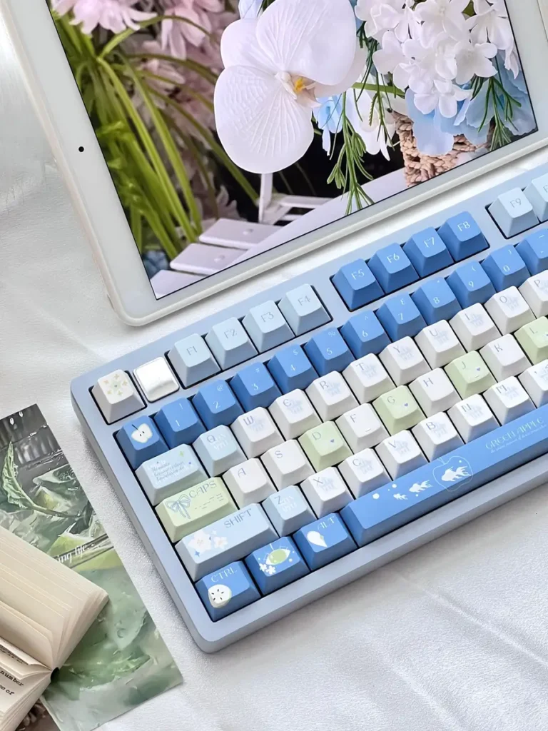 Blue Apple Keycaps