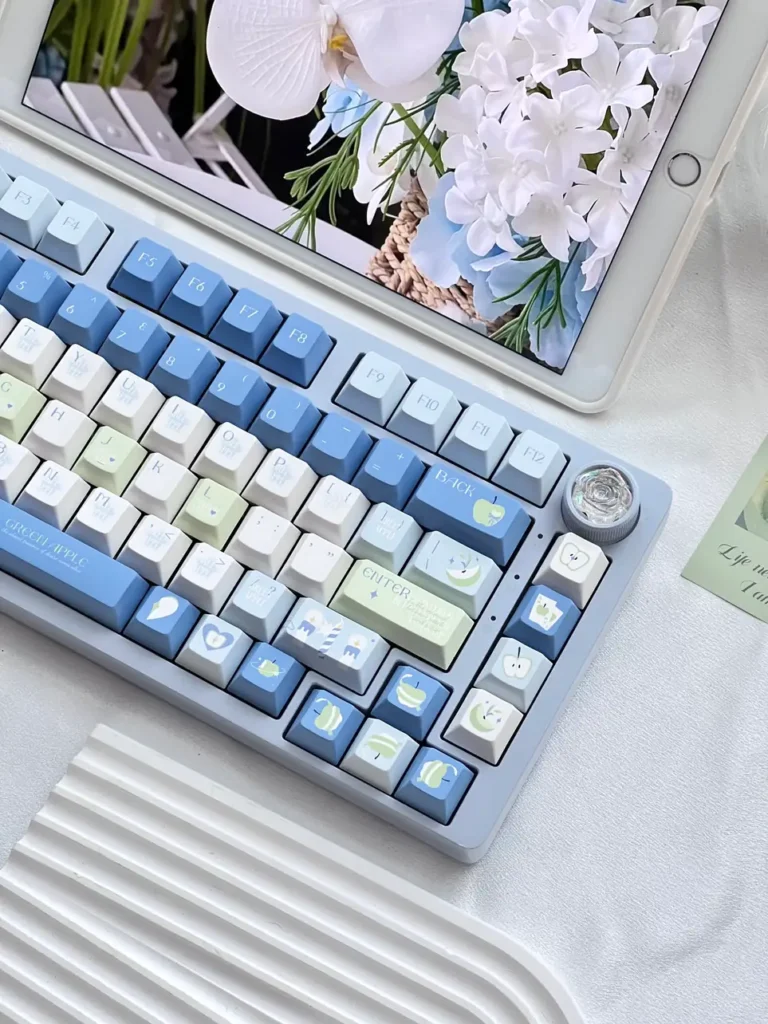 Blue Apple Keycaps