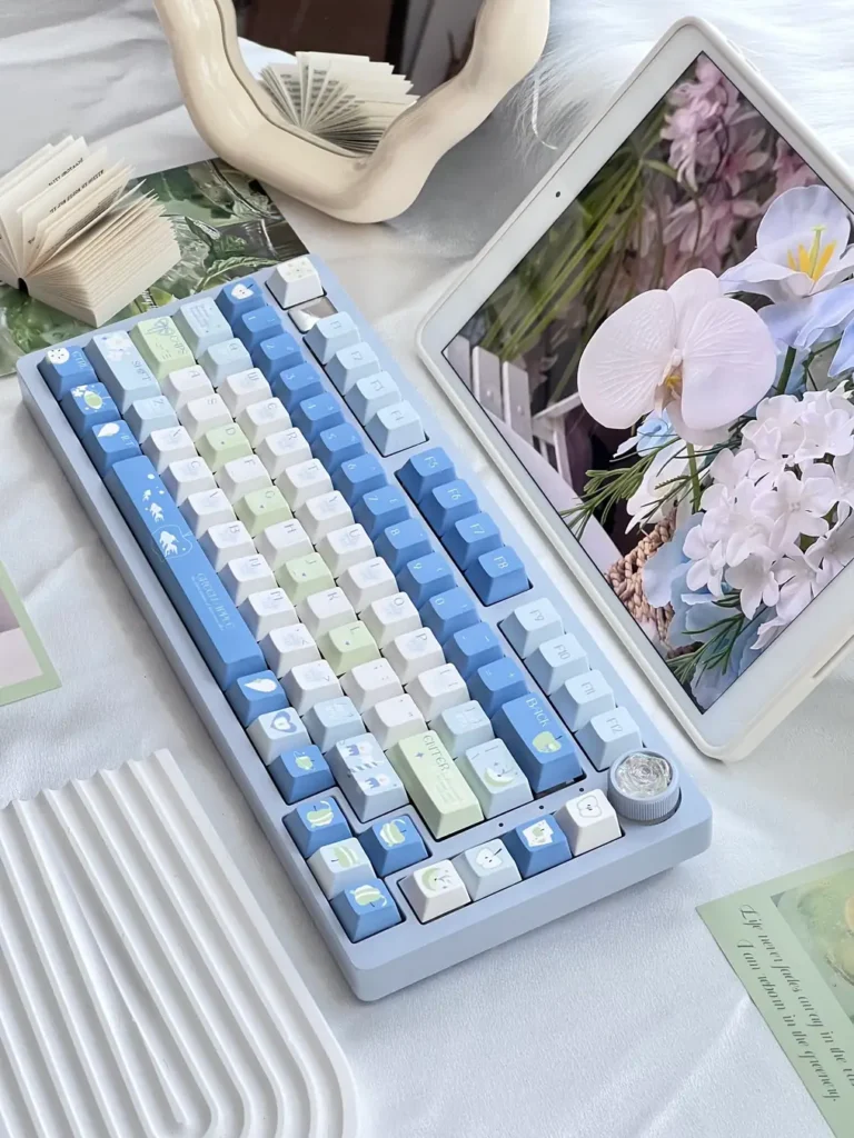 Blue Apple Keycaps