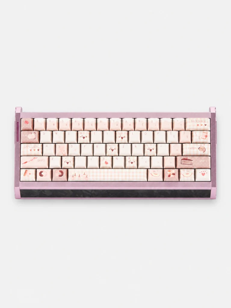 Aluminum Magnetic Switch Mechanical Keyboard GA61 – Pink Aesthetic