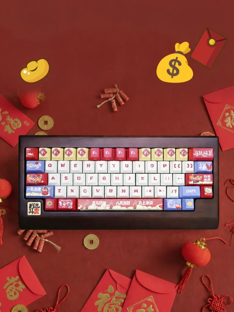Chinese Fortune Talisman Keycaps