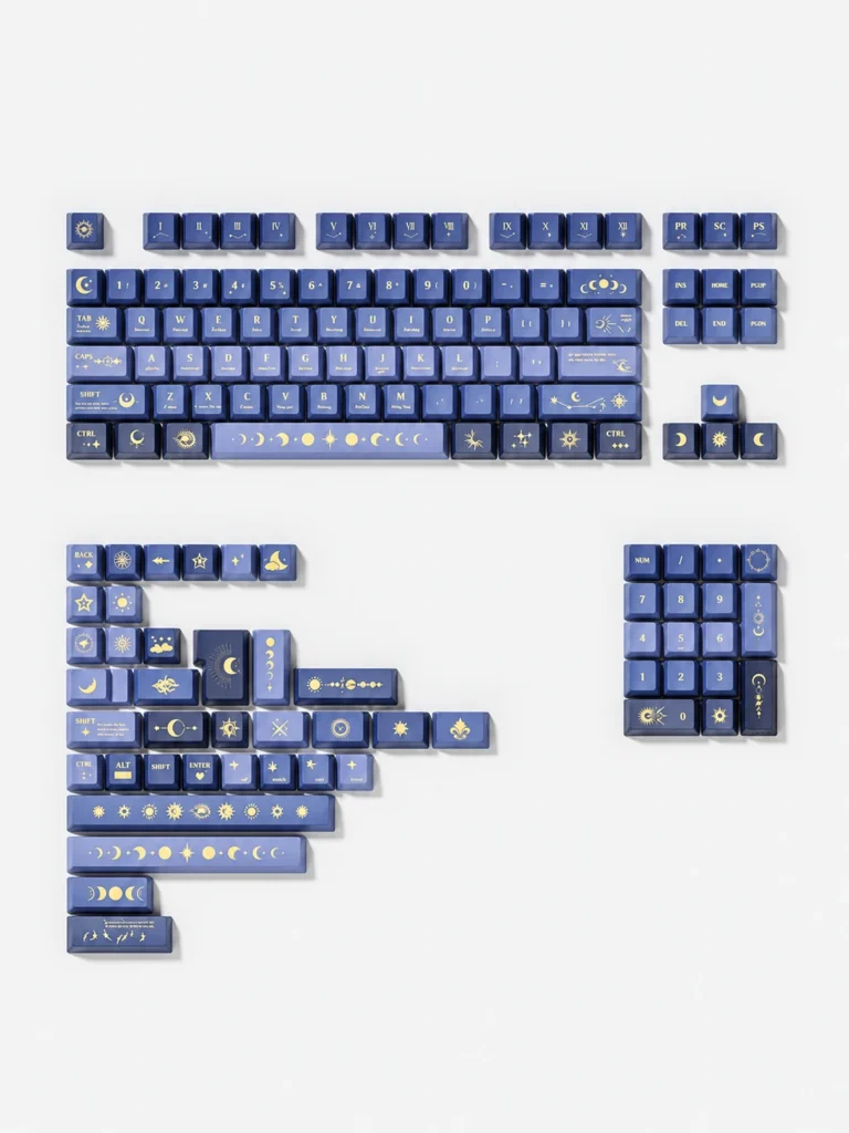 Sun, Moon and Stars Keycaps